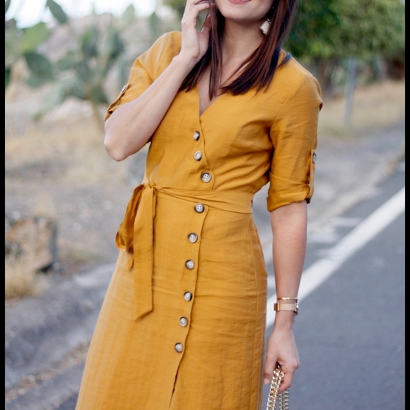 NWOT Zara Button down dress - Picture 5 of 6